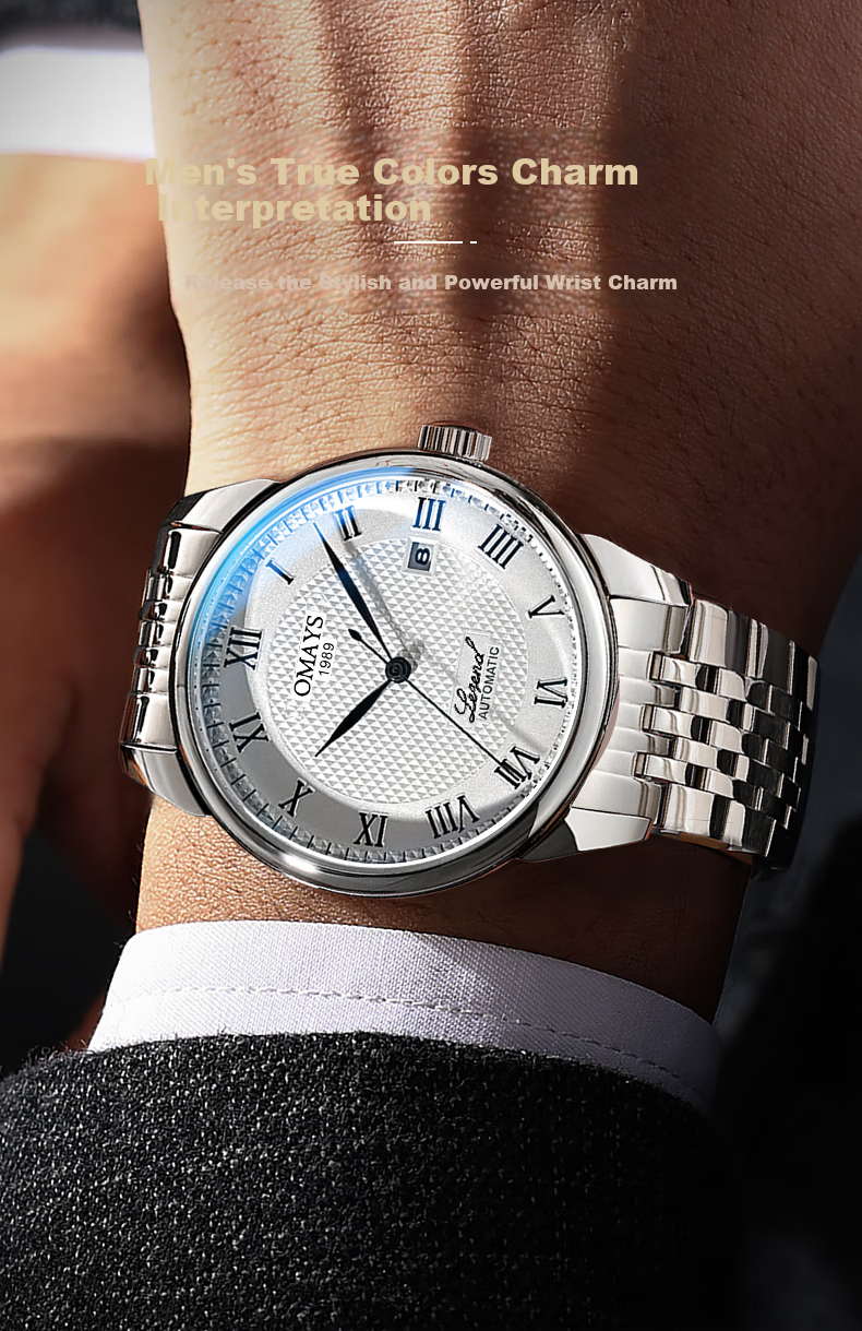 Oumeishi Men's Watch, Fully Automatic Mechanical Watch Brand, Swiss-Style, Father's Day Gift for Dad, One of The World's Top Ten Famous Watches 4