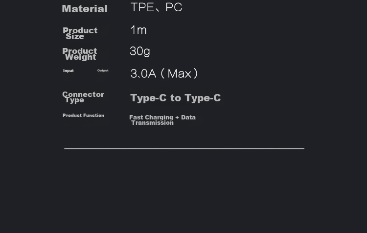 ESCASE Type-C Data Cable, Fast Charging Cord, 100W Fast Charge, PD Fast Charge, 5A, 2 Meters, E Chip, Student Party, Car Use, Business Trip, Multi-Device, CC-100 TPE Material 16