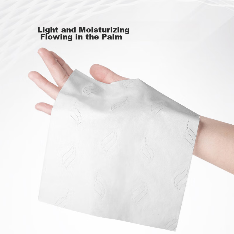 COROU Facial Tissues, Cream Paper, Baby Moisturizing Tissues, 3-Ply 100 Sheets*24 Packs, Extra Large M Size Cloud Soft Tissues, Virgin Wood Pulp