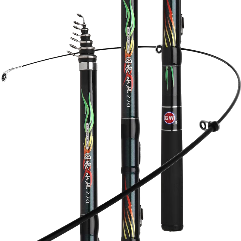 GW Fishing Rod, 2.7 Meters, Lightning Small Rock Short Section Rod, Sliding Float Rock Fishing Rod, Ultra-Light And Ultra-Hard, Hand And Sea Dual-Use Casting Rod, Fishing Tackle