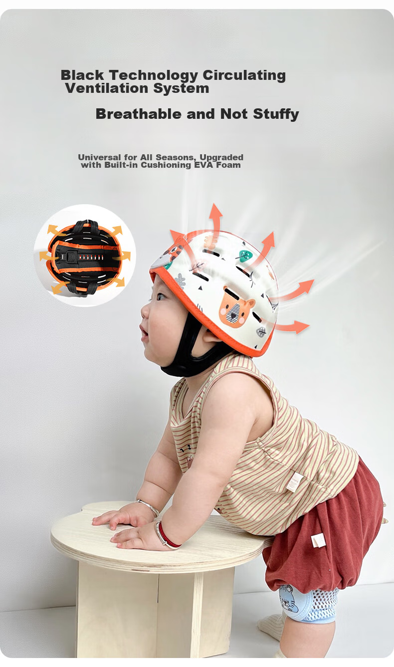 BEIDELI Anti-Fall Hat, Baby Walking Head Protection, Fall Prevention Pillow, Toddler Anti-Collision Device, Little Tiger Style, 1 Piece 5