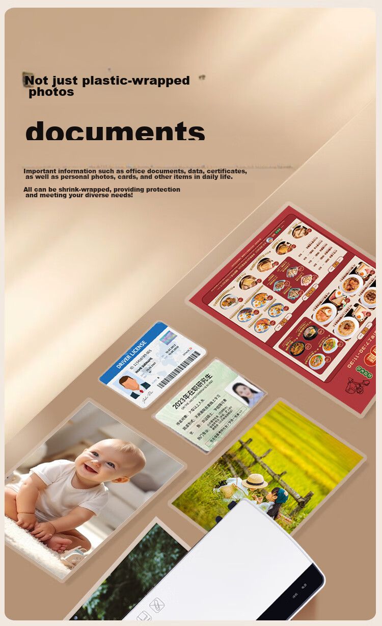 Kemi (Comet) Laminator Film, Photo Lamination Film, High-Quality Specialized Card Protection Film/lamination Film, 6 Inches, 110*160mm, 100 Sheets, 80mic 4
