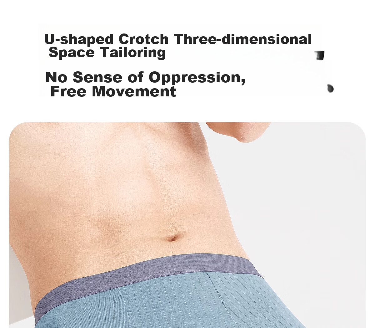 BADIGAO Disposable Men's Boxer Briefs, Pure Cotton Crotch, Four-Corner Shorts, Large Size, Travel Essentials, No-Wash Shorts, 3XL 6