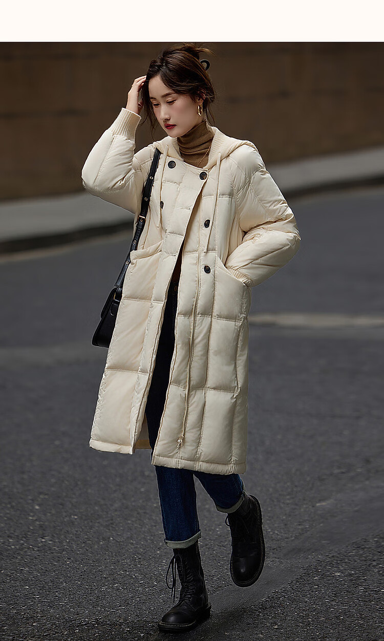 Dme [50D Cotton-Like Memory] Winter Lightweight 90% Duck Down Detachable Knitted Hooded down Jacket 13