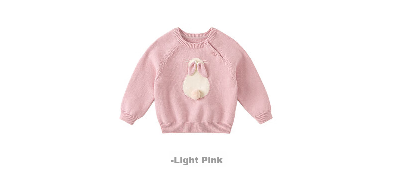 DAVE & BELLA Girls Pullover Sweater 2022 Autumn Kids Clothing Baby Cartoon Knitwear DB4223925 Light Pink 140cm 18