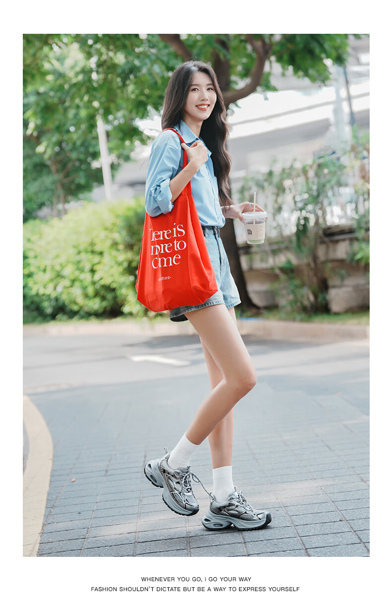 CAMEL Silver Dad Sneakers Women Breathable Mesh Height Increasing Thick Sole Sports Casual Shoes L25A283140 Gun/Black 40 3