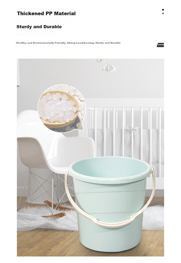 Fuaijia Water Bucket, Thickened Approximately 30L, Plastic Bucket for Water Storage, Bathing Bucket, Mop Bucket, Car Washing Bucket, Foot Washing And Soaking Bucket 5