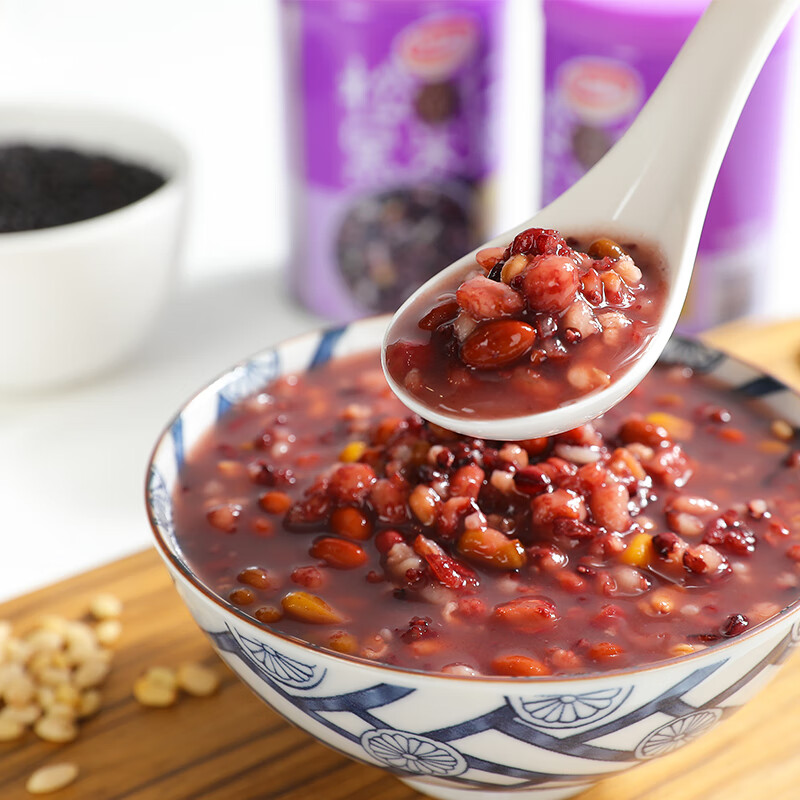 达利园松仁黑米粥方便速食早餐粥八宝粥送礼罐头 280g*12整箱即食礼盒装