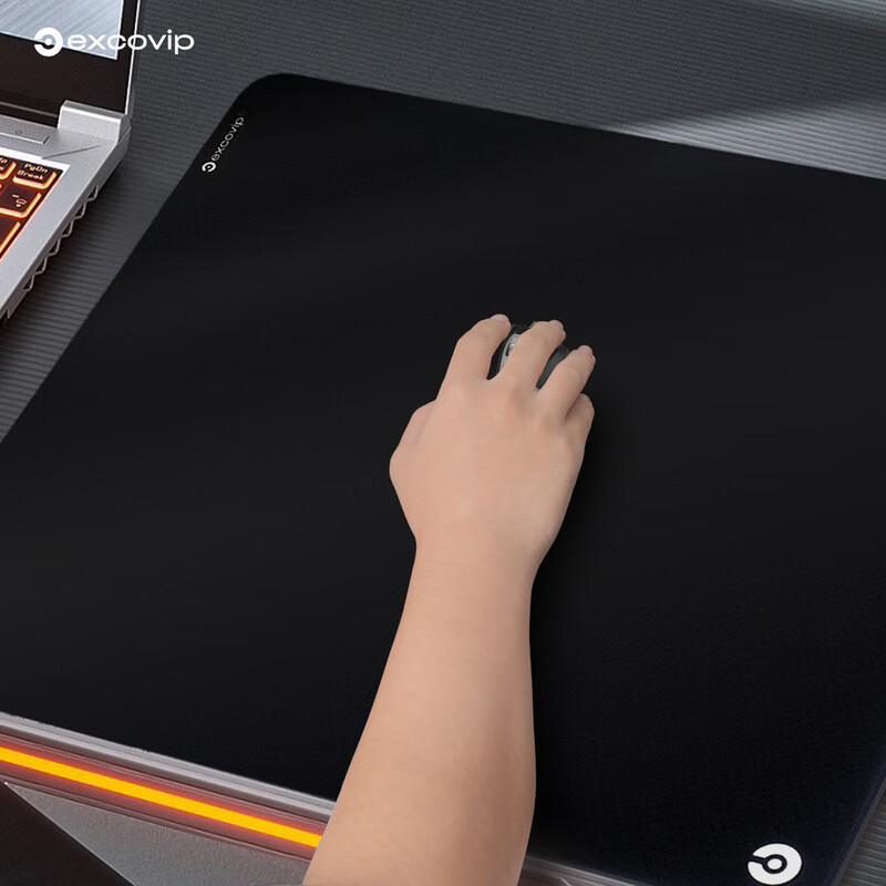 EXCO Mouse Pad, Ultra-Soft, E-Sports FPS Smooth Surface, 450*400*4mm, Solid Color, Professional Gaming, Large And Small Sizes Available, Computer Desk Pad with Locked Edges, 0339 8