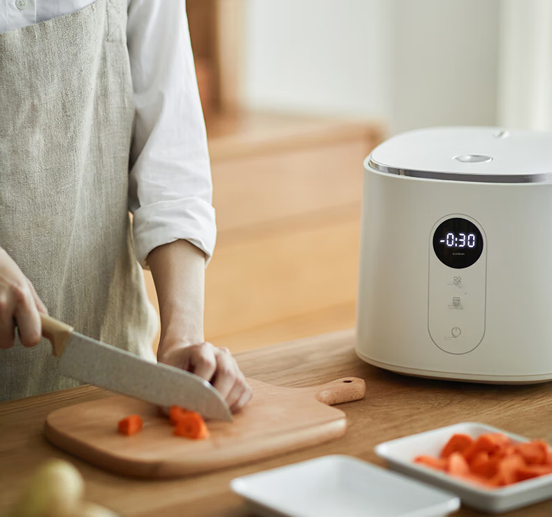 Olayks Instant Rice Cooker, Small 3L Capacity for 2-6 People, Inner Pot, 24-Hour Smart Reservation, Multifunctional Home Rice Cooker with Steamer Basket 11