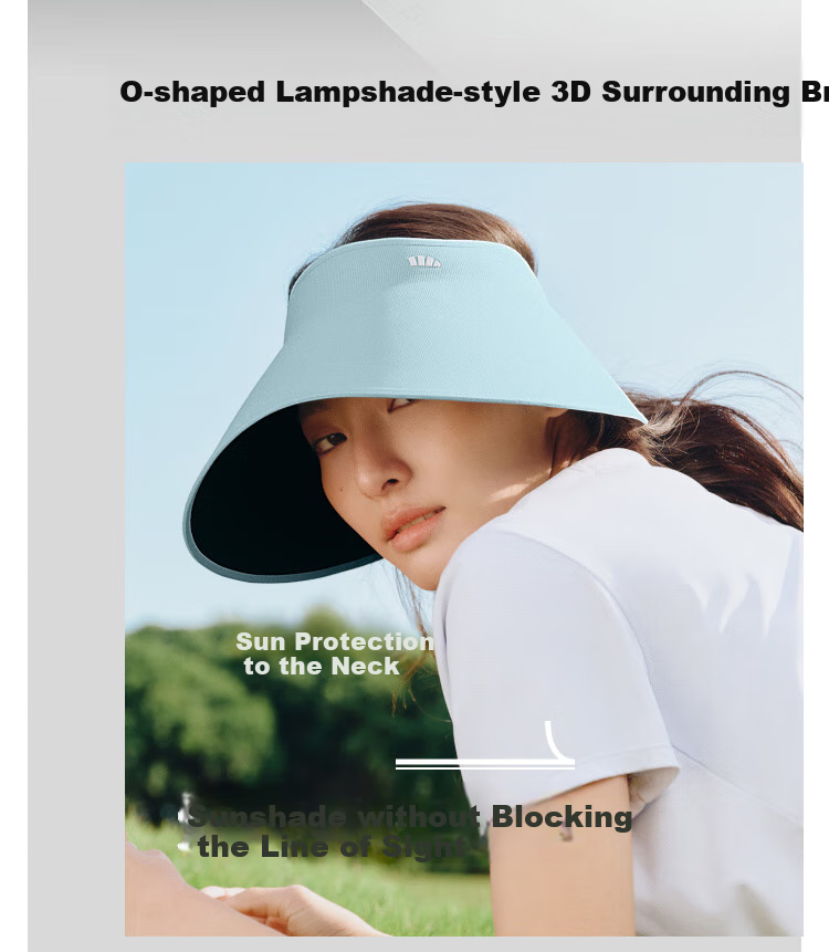 Beneunder Egg Roll Lampshade Sun Hat Women's Sunshade Hat Large Brim Open Top Hat Men's Extended Side Brim Full Face Sun Protection Purple 7