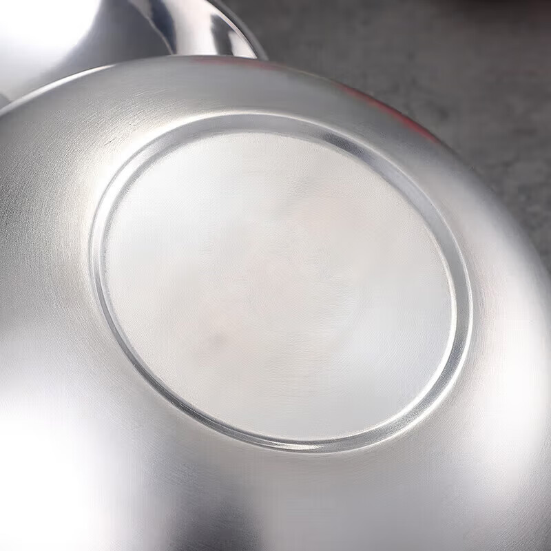 MAXCOOK 304 Stainless Steel Bowl, Double-Layer Insulated Soup Bowl, Thickened Japanese-Style Bowl Tableware Noodle Bowl 20cm MCWA806