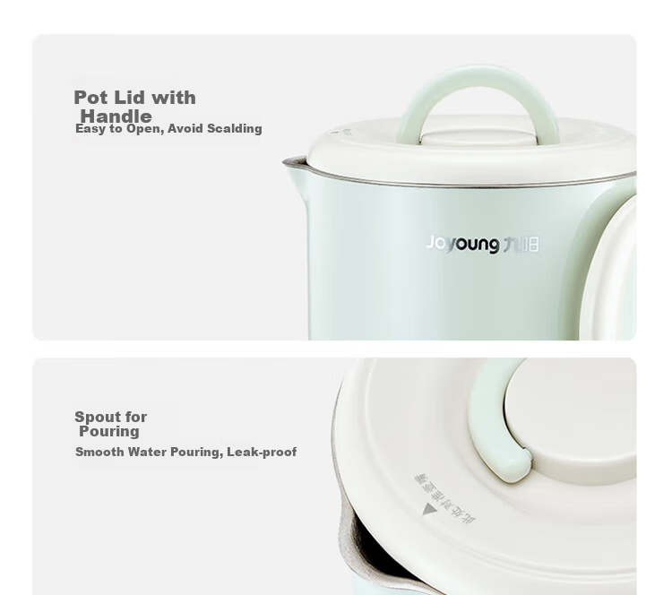 Joyoung Portable Electric Kettle, 1.2L Foldable Pot, 316L Stainless Steel Inner Pot, for Boiling Water, Hot Pot Cooking, Dormitory Use, No Glue Required, K12ED-WZ101 22