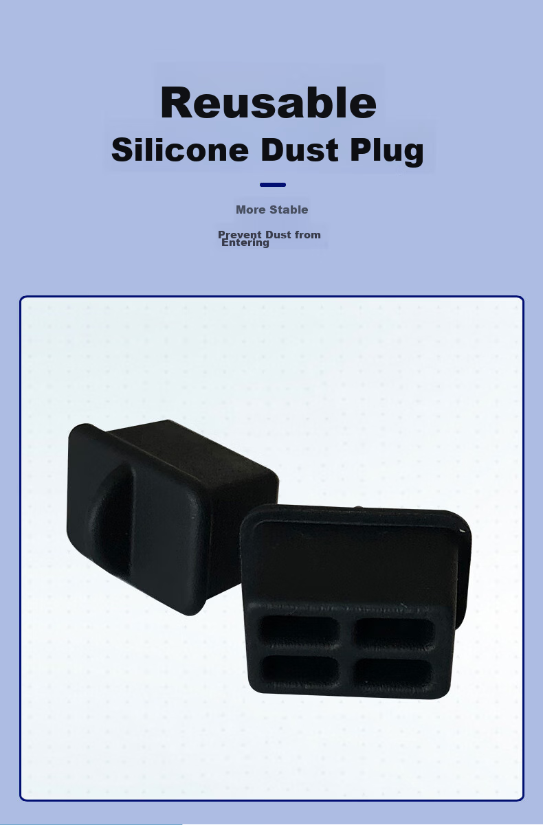 Suoli SFP Fiber Optic Digital CNC HUB Switch Module Interface Soft Silicone Dustproof Cap Plug / 100pcs / SFPA-100 5