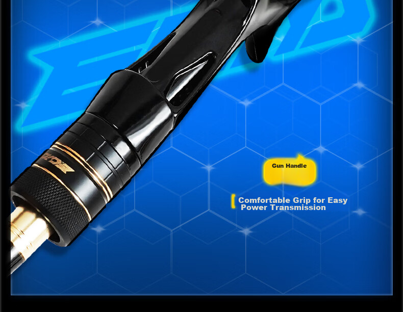 Erciyuan Lure Rod High Carbon Versatile Long-Casting Quick-Adjust 2.13m ML Action Bass Snakehead Rod Gun Handle Right-Handed Set 10