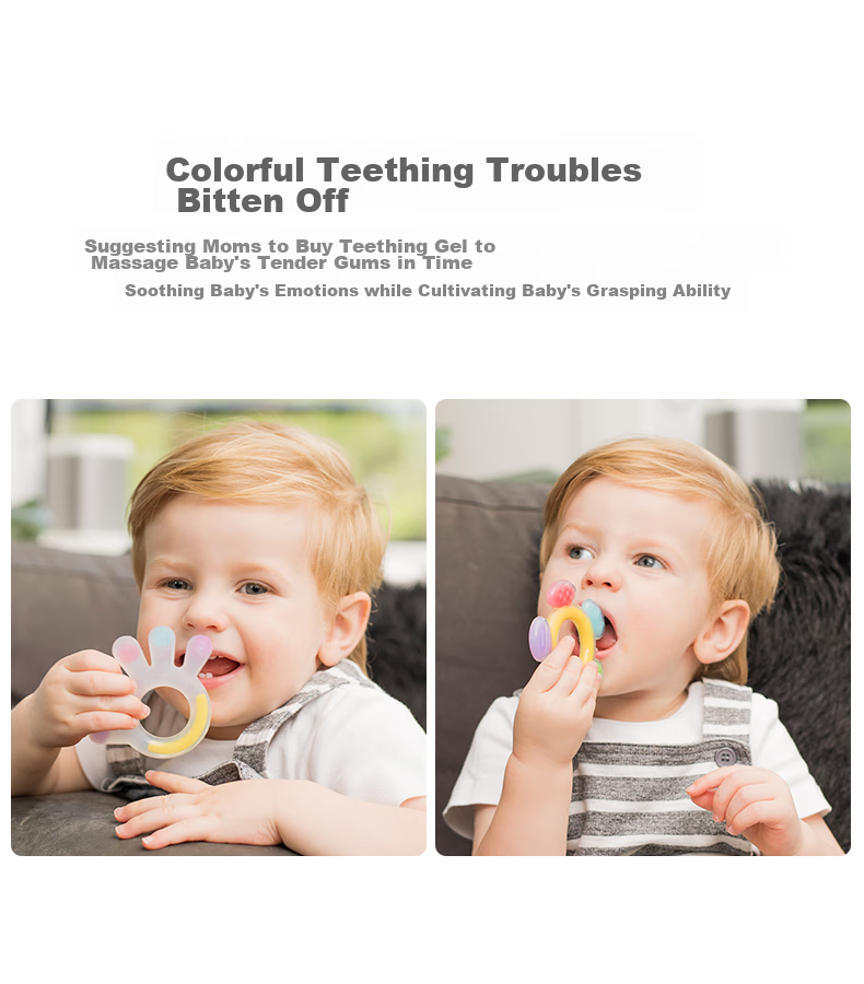 Haakaa Large Palm Teether 0-6 Months Baby Chew Toy Boilable Pacifier Hand Sucking Prevention Soothing Toy 6