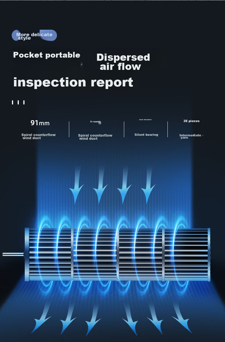 MeiLing Electric Fan / Home Bladeless Tower Fan for Living Room Bedroom Office, Quiet Low Noise Floor Standing Oscillating Energy-Saving Fan MPF-DA0025 Tall Model 6