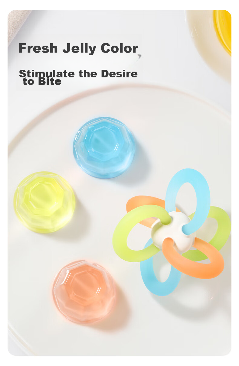 Shixi Manhattan Ball, Baby 0-6 Months Chewable Food-Grade Toy, Hand Grasping Ball for Oral Stage And Grip Training 13