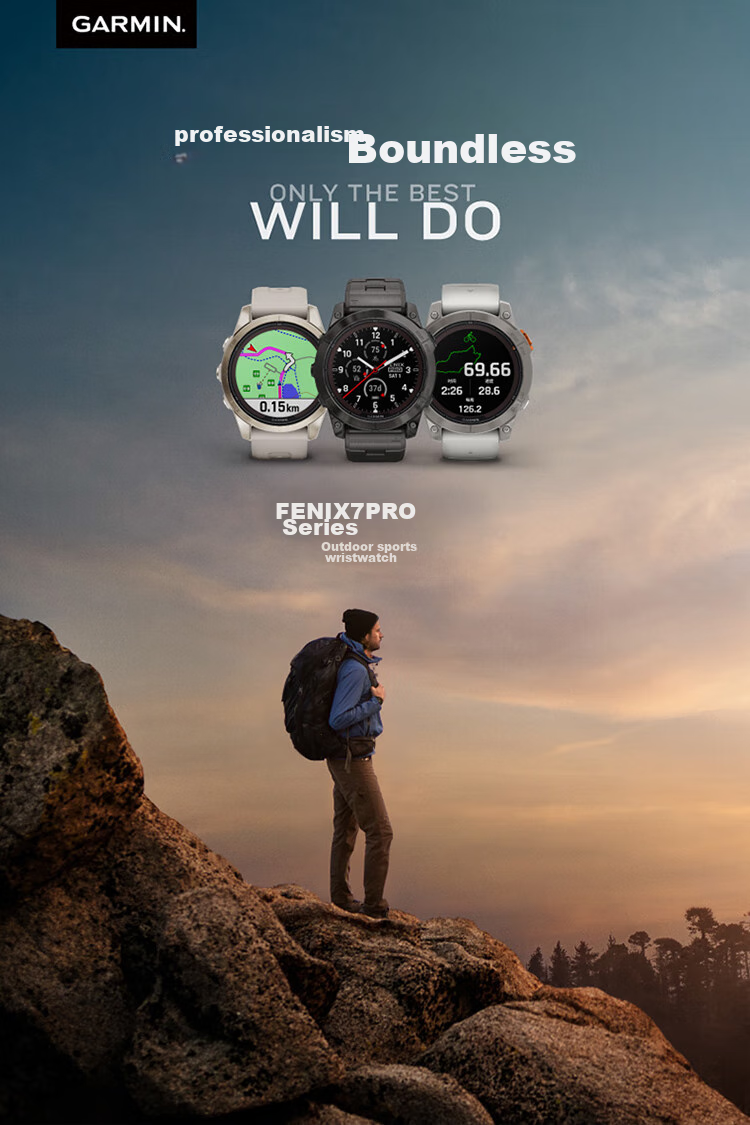GARMIN Fenix7X Pro Solar Elite Edition (51mm), ECG Heart Rate Running Outdoor Sports Watch 1