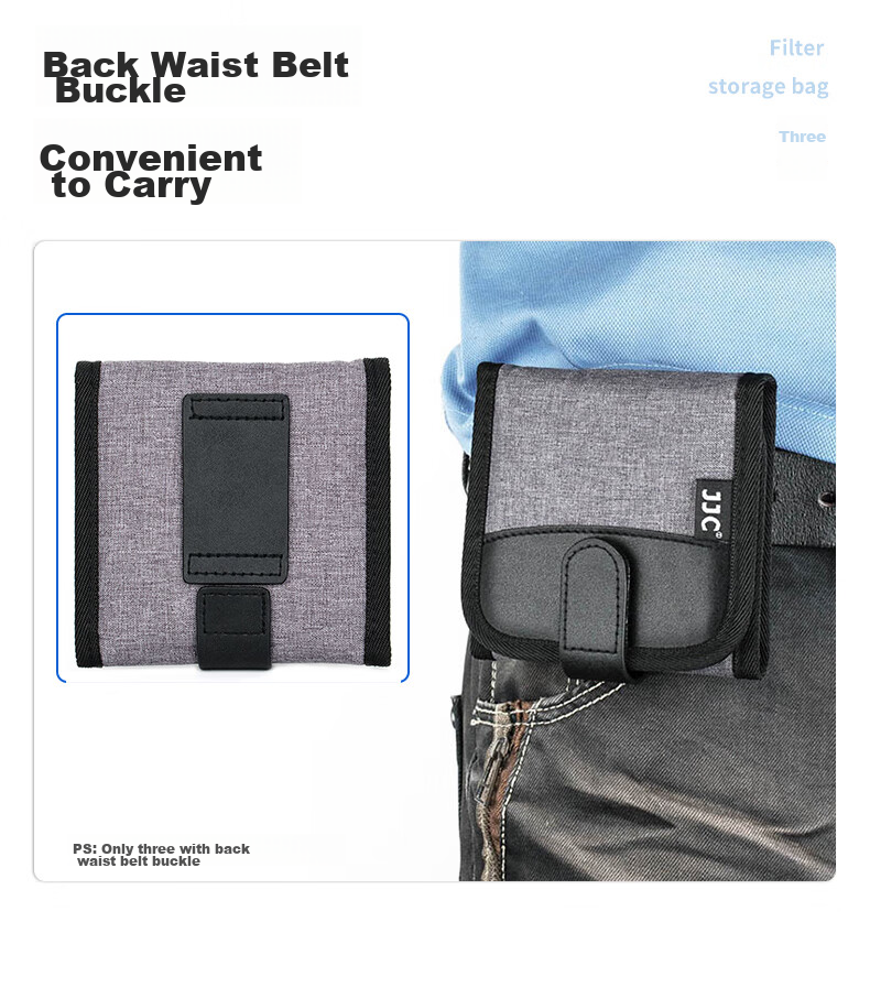 JJC Filter Kit Portable Storage Bag Can Store Four UV Filters/CPL Polarizing Filters/ND Neutral Density Filters/Starlight Filters/Soft Light Filters DSLR Mirrorless Camera Accessories 6