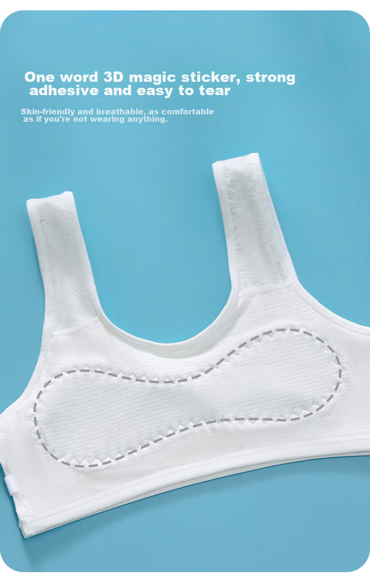 YUZHAOLIN Girls' Underwear for Puberty, First Stage for Elementary School Students Aged 8-12, Anti-Nipple Girls' Children's Camisole 4