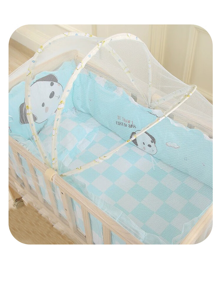 9i9 Baby Crib Mosquito Net Cover Cradle Bed Mosquito Net Full Coverage No Installation Foldable Universal A67 10