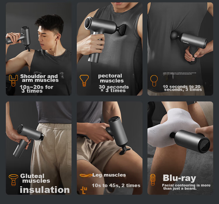 JD Original [Mid-Autumn Festival Gift] Professional Sports Massage Gun J7Pro Full-Body Deep Muscle Relaxation Massager Waist And Leg Massage Device Special Birthday Gift for Parents And Friends 13