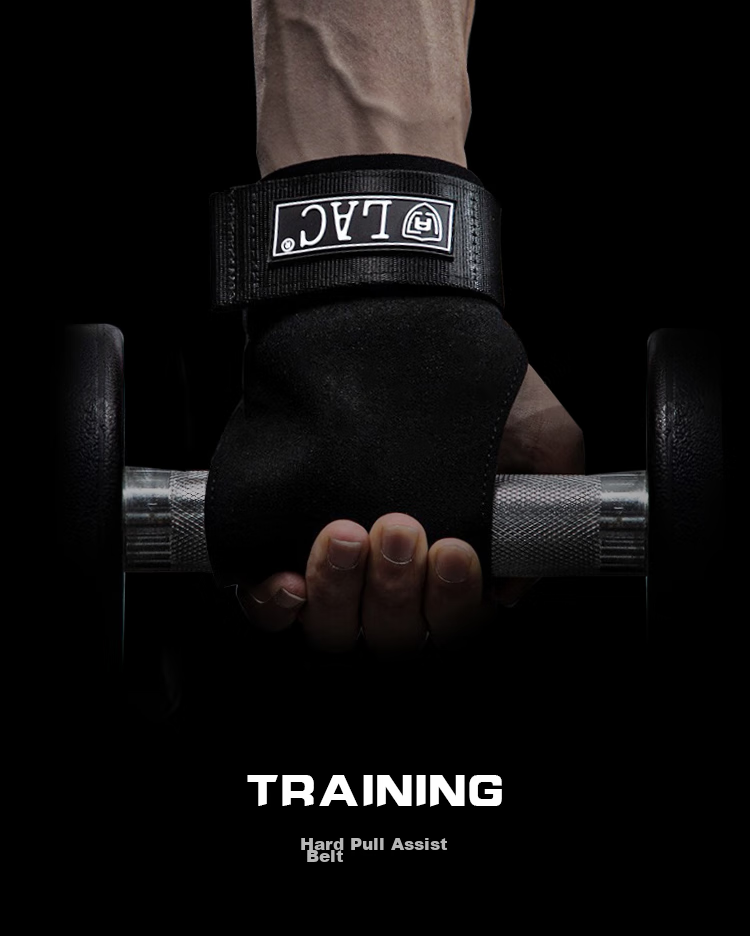 LAC Pull-Up Assist Band Fitness Gloves for Men, Pull-Up Bar, Dumbbell Grip Band, Sports Wrist Guard, Non-Slip, One Pair 1