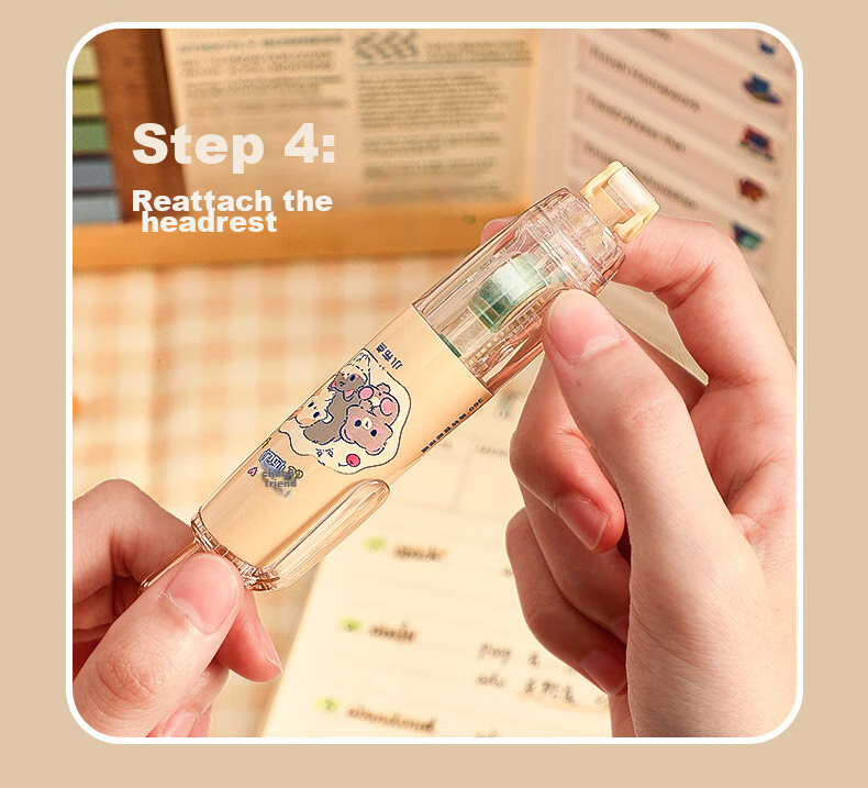 CHANGLi Push-Button Dispensing Glue Refill, Large Capacity Correction Tape, Double-Sided Dotted Glue, High Adhesion, Low Residue, for Children's Crafts, Journaling, Student Error Correction, Sticky Notes, Glue Pe 8
