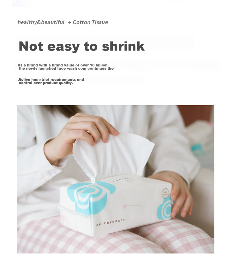 Grace Disposable Face Towels for Home And Travel, Plain Weave Style, 6 Packs, 20*20cm, 100 Pieces/pack 5