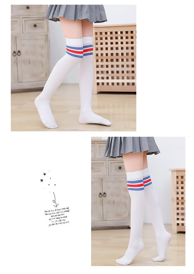 LangSha Children's Socks, Girls' Long Cotton Socks, Boys' Soccer Socks, Student Socks for All Seasons, Calf-Length Socks, 4 Pairs Per Pack 16
