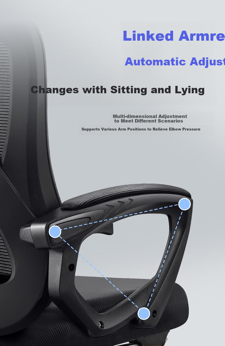 Quanpinwu Computer Chair, Home Ergonomic Chair, Office Chair with Backrest, Swivel Chair for Study, Executive Chair, Gaming Chair for E-Sports 12
