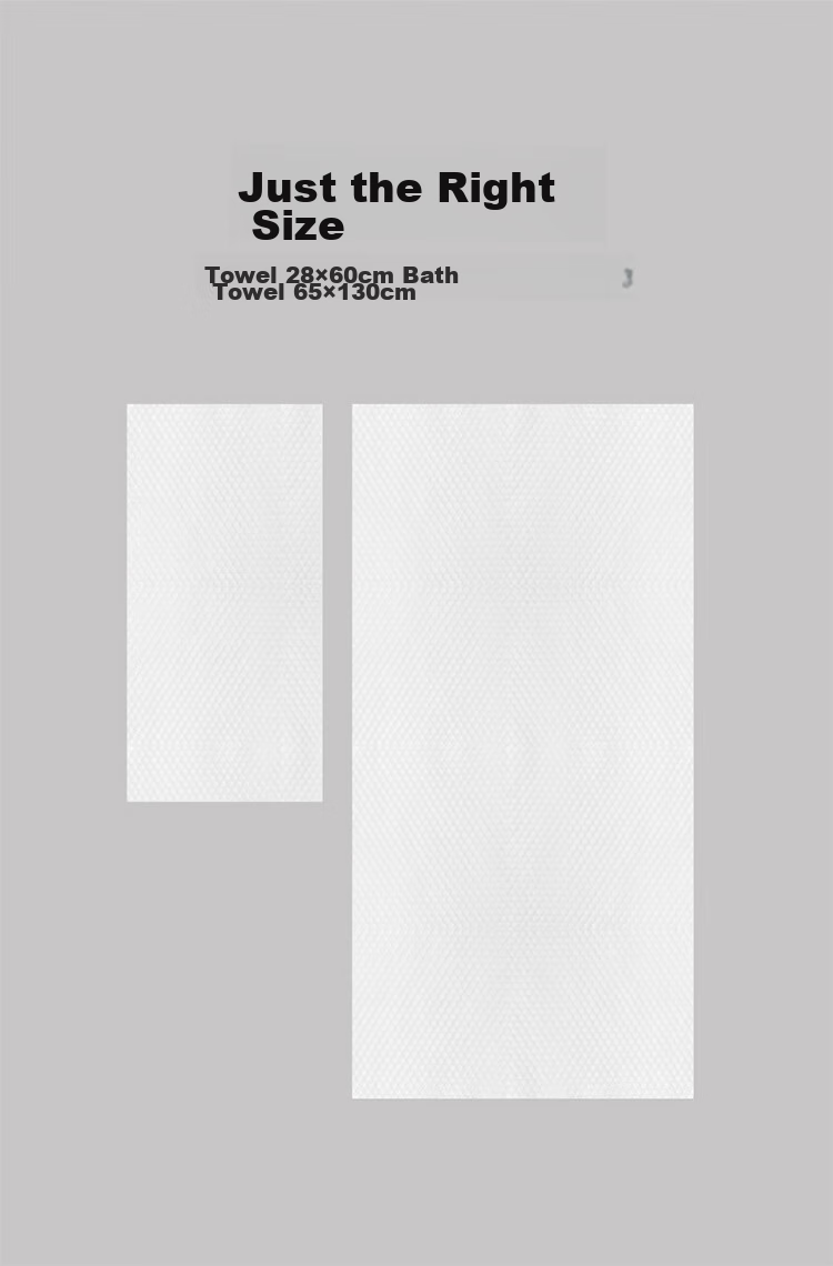 Mianshang Disposable Bath Towels, Pure Cotton Double-Sided Portable Hotel Travel Business Trip Outdoor Supplies Set, 5-Pack Packaging 10