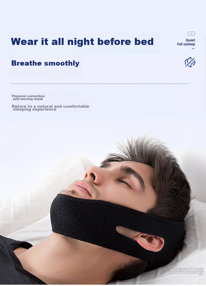 Chidong Mouth Breathing Correction Strap, Open-Mouth Sleeping Aid for Children And Adults, Snoring Prevention, Jaw Retraction Correction, Anti-Snoring Mouth Tape 1