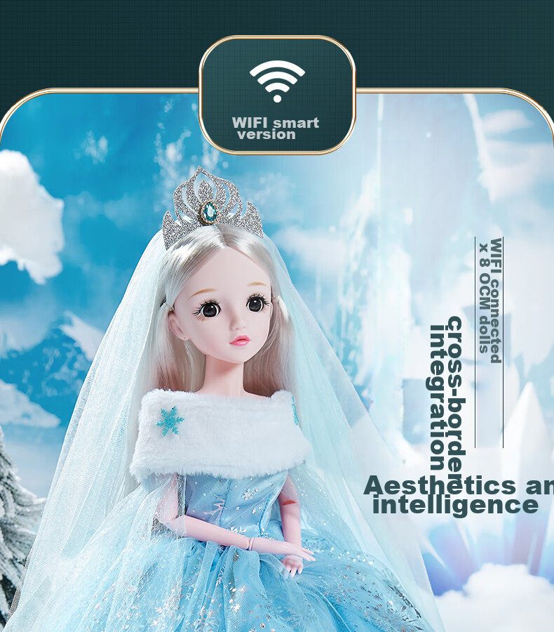 Annagongzhu 80cm Aisha Princess Doll Toy Set, Large Gift Box for Girls, Birthday And Graduation Gift for Childre 1