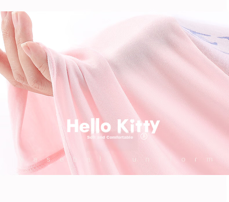 Hello Kitty Girls' Pajama Set Summer Stylish Children's Loungewear Big Kids Modal Air Conditioning Wear G002 Pink 150 3
