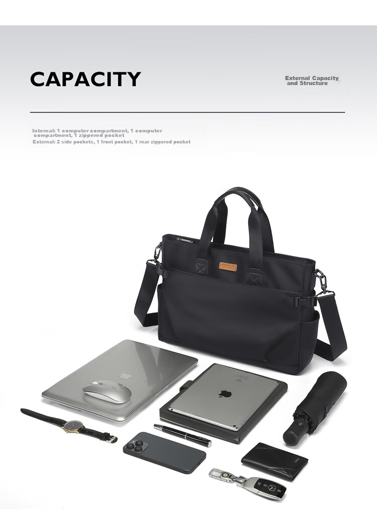 GOLF Business Briefcase for Men, 14/15.6-Inch Laptop Bag, Casual Document Bag, Shoulder Crossbody Bag 9