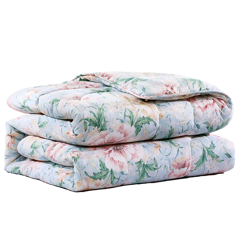 FUANNA Comforter, Spring And Autumn All-Season Duvet Insert, Double Size, Air Conditioning Quilt, Seven-Hole Antibacterial, 230×229cm, Light Gree