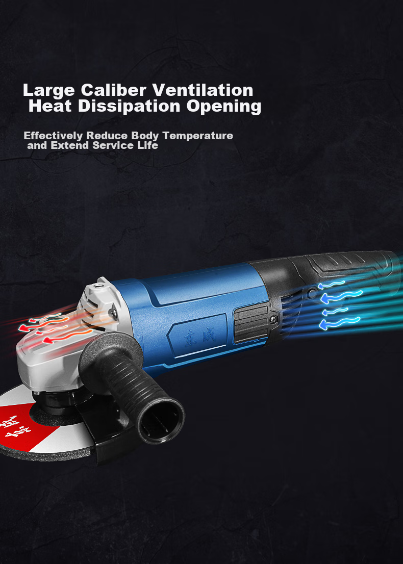 Dongcheng 2000W Angle Grinder Hand Grinder Polisher S1M-FF04-150S Electric Power Tool 8