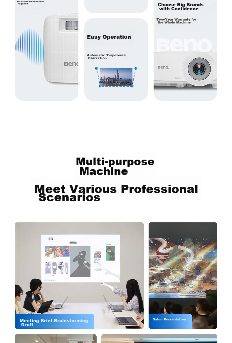 BenQ MX560C High Brightness Office Meeting Projector Professional Commercial Office (3800 Lumens High Contrast 10W Speaker) 6