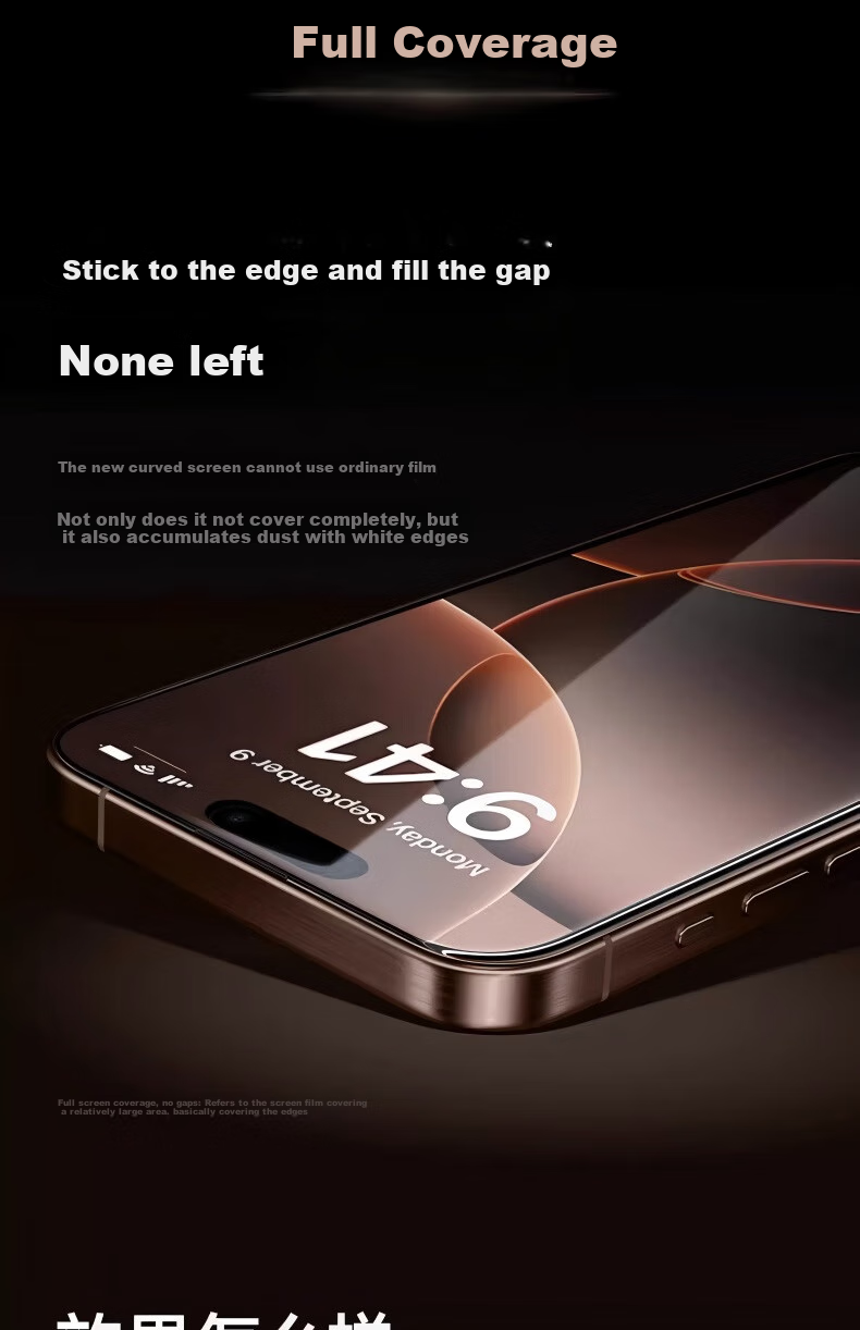 BASEUS [360° Privacy Screen Protector] for IPhone 17/16 Pro Tempered Glass Film, Anti-Peeping Film for Apple 17/16 Pro, Shatterproof Anti-Fingerprint Dust-Free Quick Installation Protective Film 9