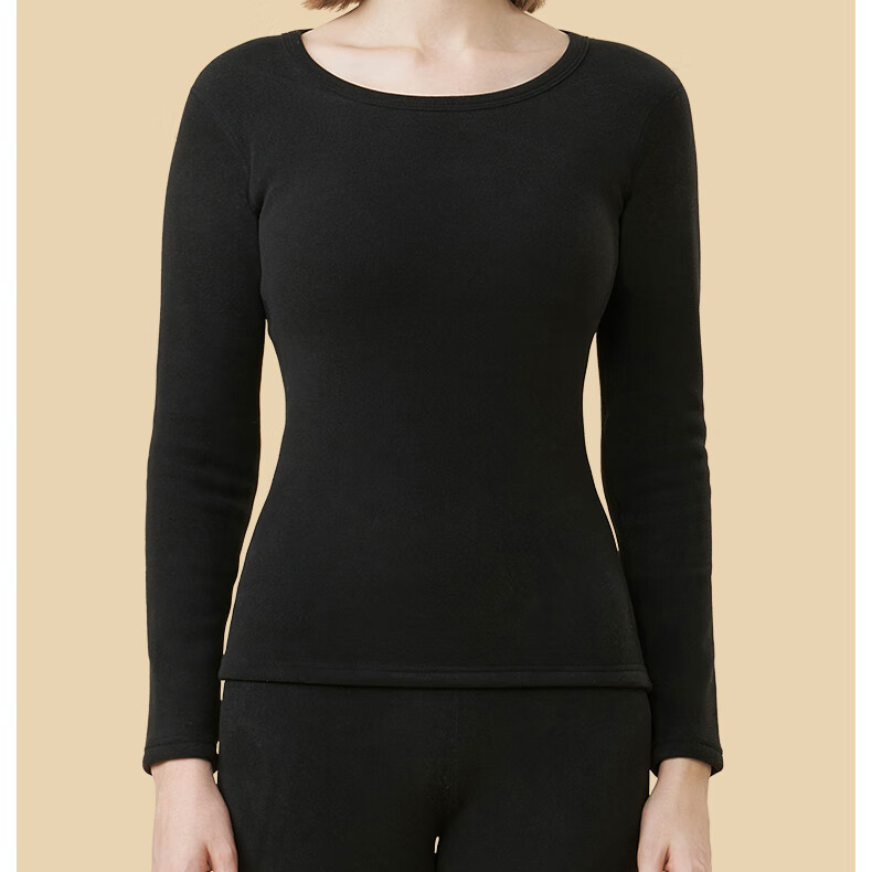 Bejirog Women's Thermal Underwear Set with Fleece Lining, Thickened Base Layer for Cold Weather, Suitable for -40°C in Northeast China, Cold-Resistant Autumn Top And Bottom 30