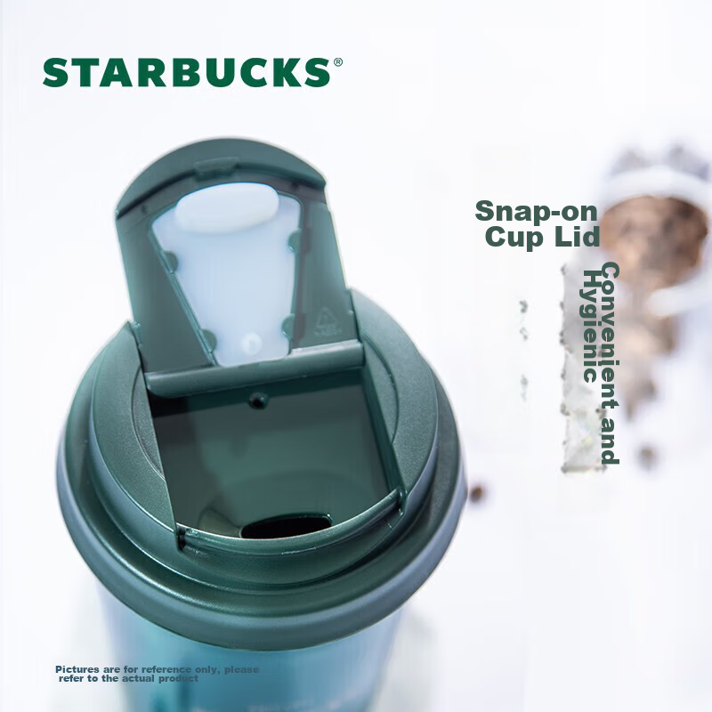 Термокружка Starbucks Green with Gold Trim, 384 мл, портативная автомобильная кружка, рождественский подарок