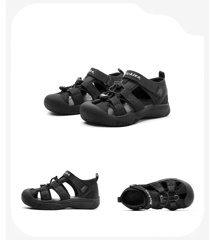 Dickies Children's Sandals, Boys And Girls Non-Slip Beach Shoes, Summer Closed-Toe Anti-Kick Breathable Soft-Soled Hollow Water Shoes 17
