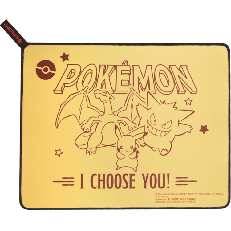 CHERRY Mouse Pad Large Size Gaming Mouse Pad Pikachu Computer Desk Mat Thunderclap IP Collaboration Mouse Pad 360*280*4mm