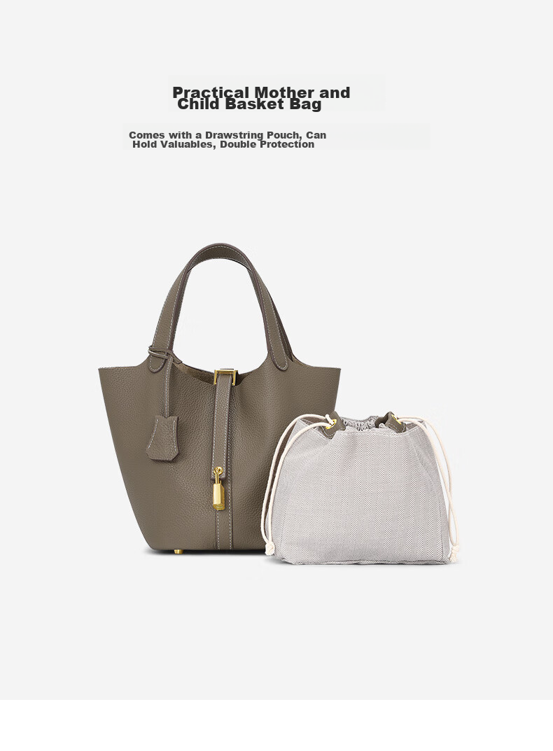 CASSILE Women's Handbag, Luxury Tote Bag with Large Capacity, Practical Water Bucket Bag, Perfect Gift for Wife on May 20th 12