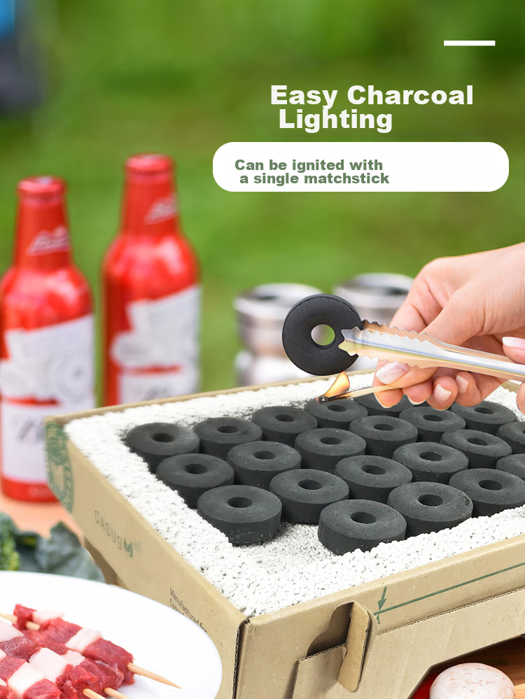 Suncojia BBQ Grill Charcoal and Electric Dual-Use Stove Hot Pot Tea Stove Lamb Skewer Grill Wood Charcoal Frying Grill 304 Stainless Steel Grilling Net 13