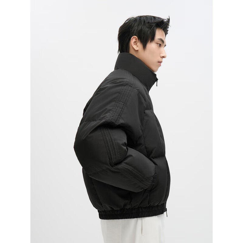 GXG Men's Warm Short Down Jacket Black Winter 2024 New Black 175/L
