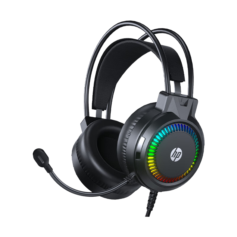 HP Over-Ear Gaming Headset Stereo Surround Wired CS:GO Delta Gaming Headphones with Mic USB for PC Laptop