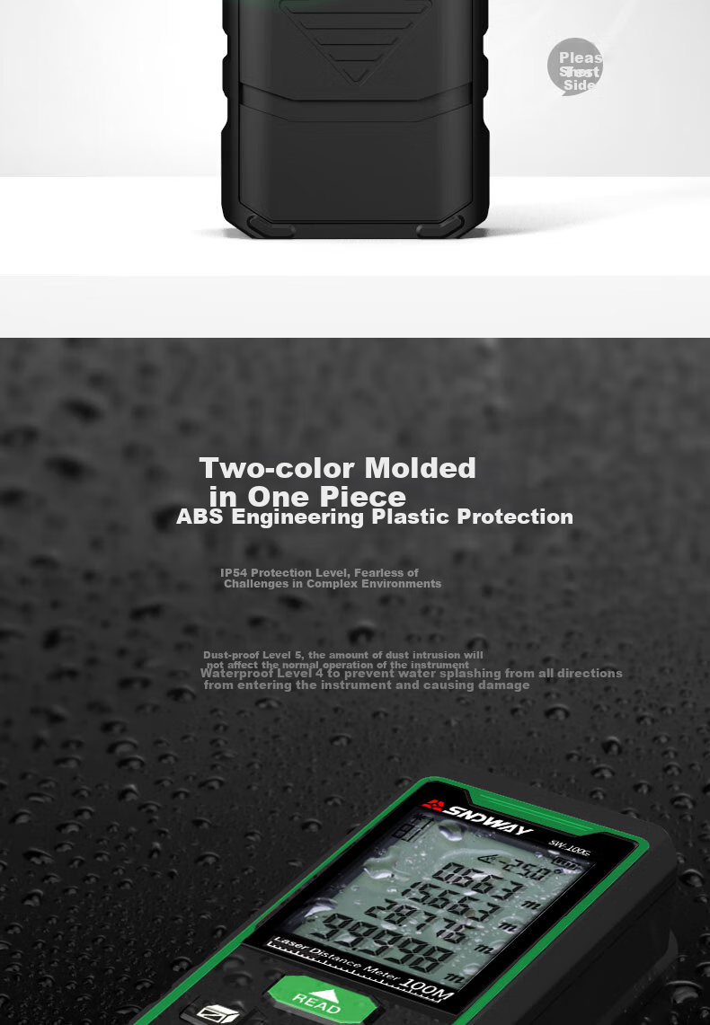 Shendawei Laser Distance Meter Infrared High-Precision Electronic Laser Ruler Outdoor Measurement Device Green Light Drawing SW-70BG 10